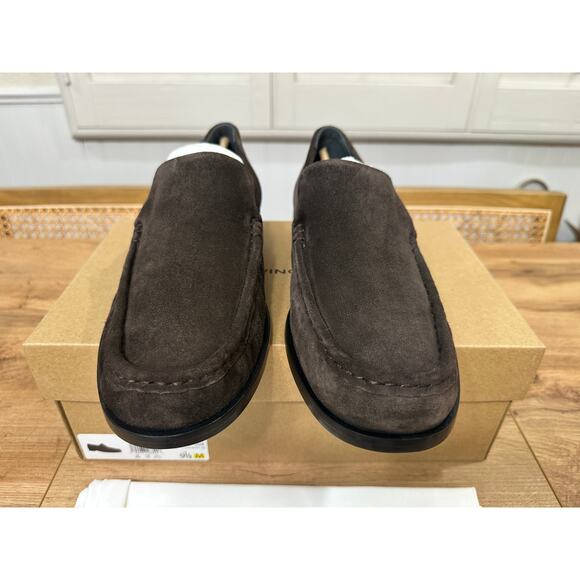 Vince Men\'s Miles Loafers Cocoa Brown Suede Size 9.5 NIB Minimalist Preppy main image 13
